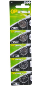 GP CR1632  PARA PİL 3V (1 kart  5 adet)