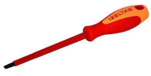 İZELTAŞ 1000V İzoleli Elektrikci Düz Tornavida