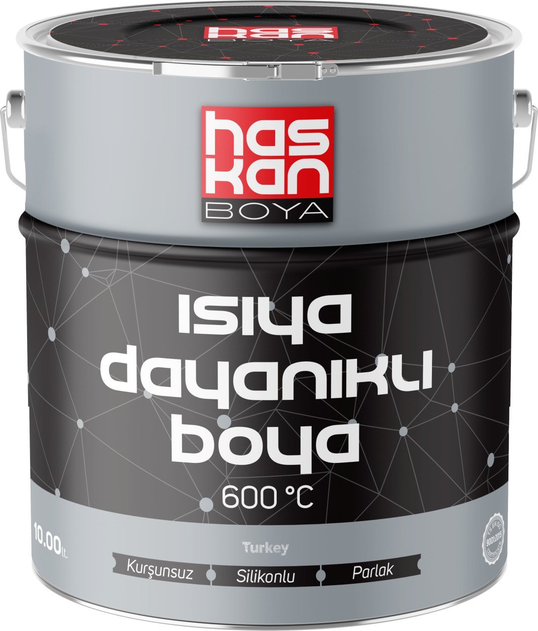 ISIYA DAYANIKLI BOYA 600 DERECE 2 LT SIYAH