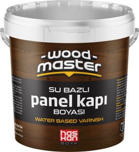 HASKAN Su Bazlı Panel Kapı Boyası Acık Kahverengi 0,8 KG 0,6 LT