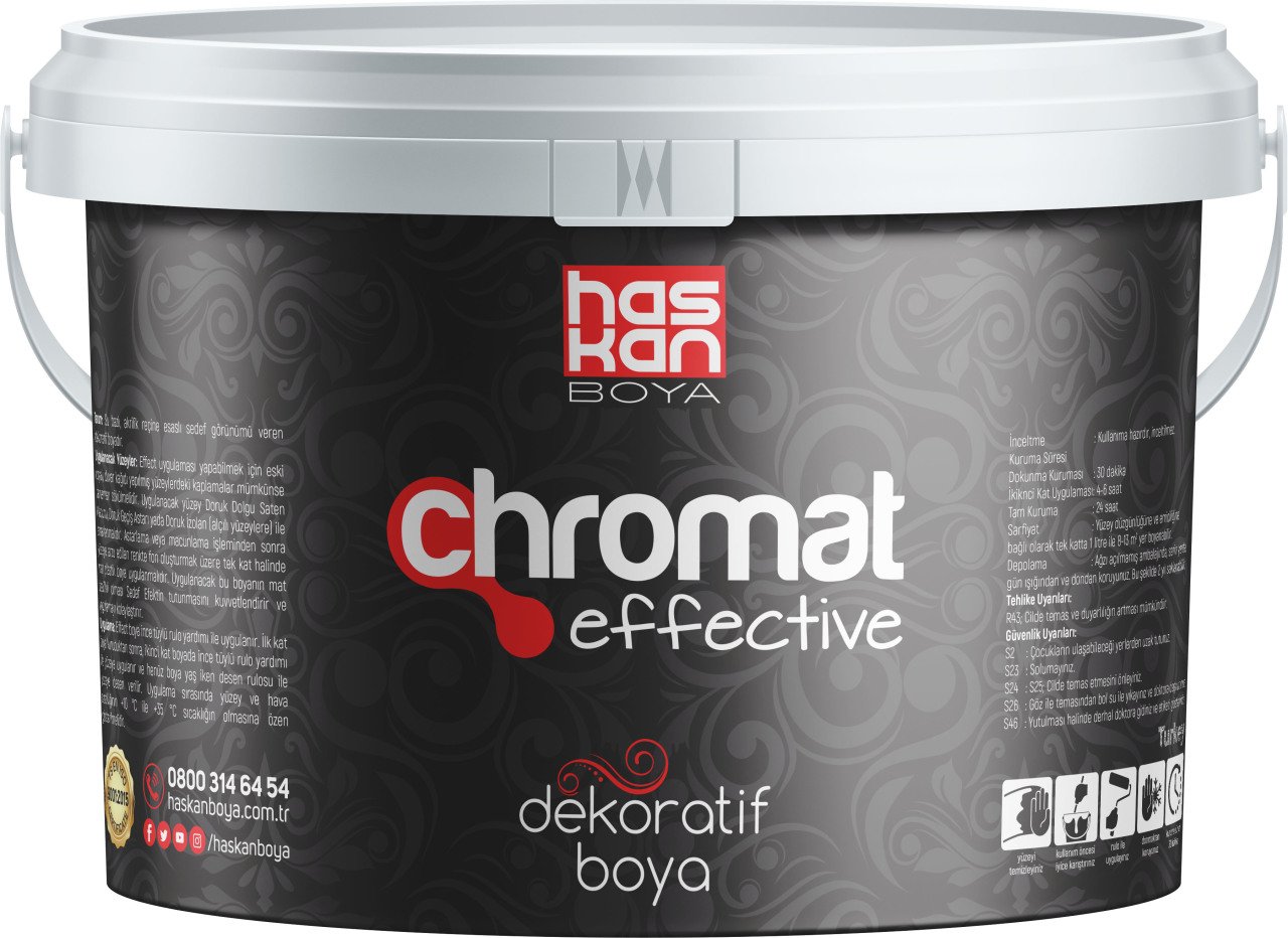 HASKAN CHROMAT Effective Sedef Boya Gümüş Renk